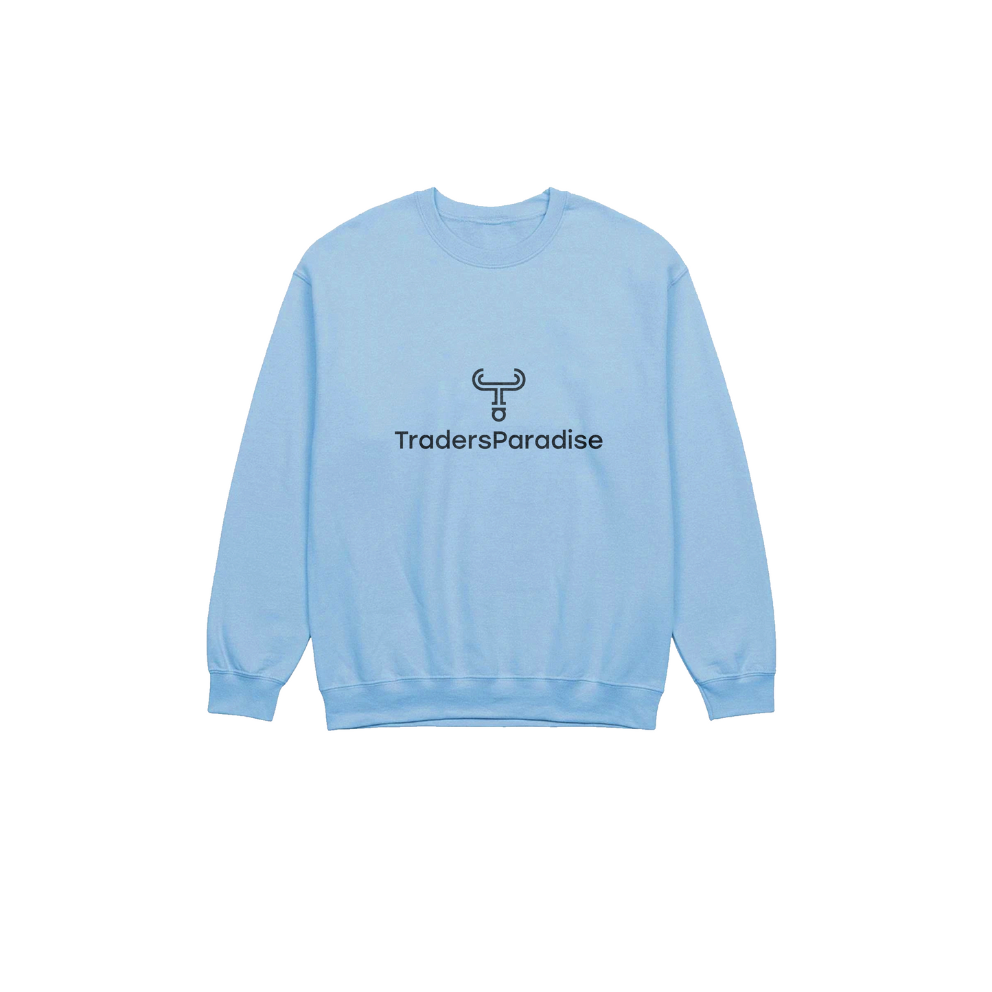 Traders Paradise logo Crewneck in Light Blue