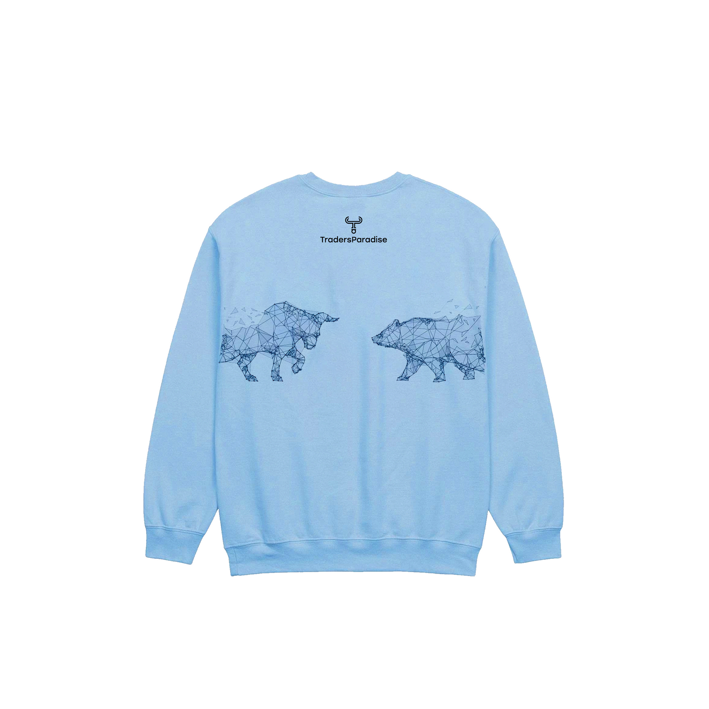 Traders Paradise logo Crewneck in Light Blue